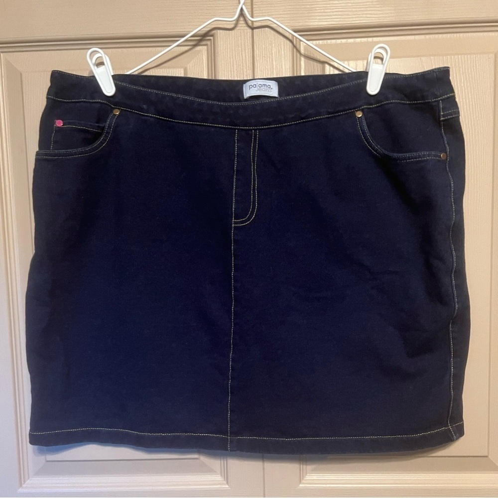 Pajama Jeans Blue Pencil Skirt